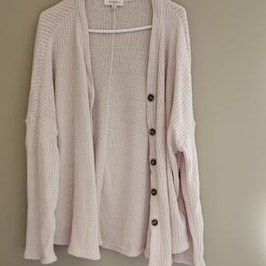 Umgee Tan Button-Front Cardigan